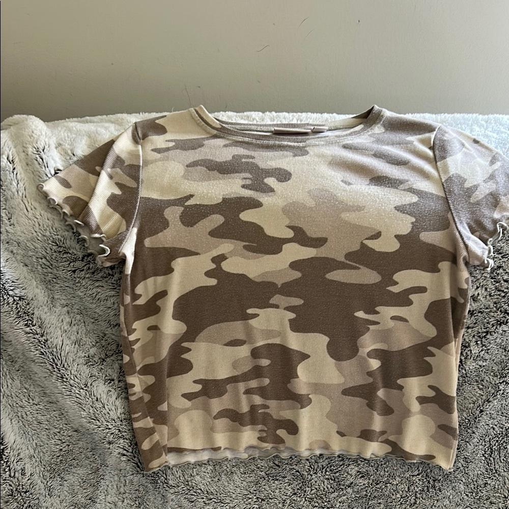 SO Camo Short Sleeve Tee - Brown and Tan